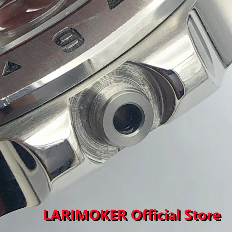 Продажа Чехол для часов LARIMOKER 40 мм Solid Border Explorer 2 Look, сапфировое стекло подходит для NH35 ETA2824 2836 Miyota8205 8215 PT5000 DG2813 3804