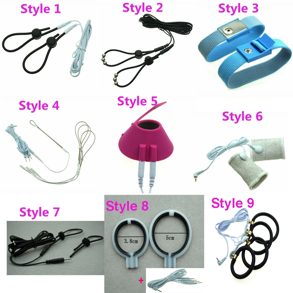 

Electric Shock Penis Ring Electro Shock Stimulation Cock Rings Medical Themed Adult Sex Toys For Men Electrical Shock Stimulator