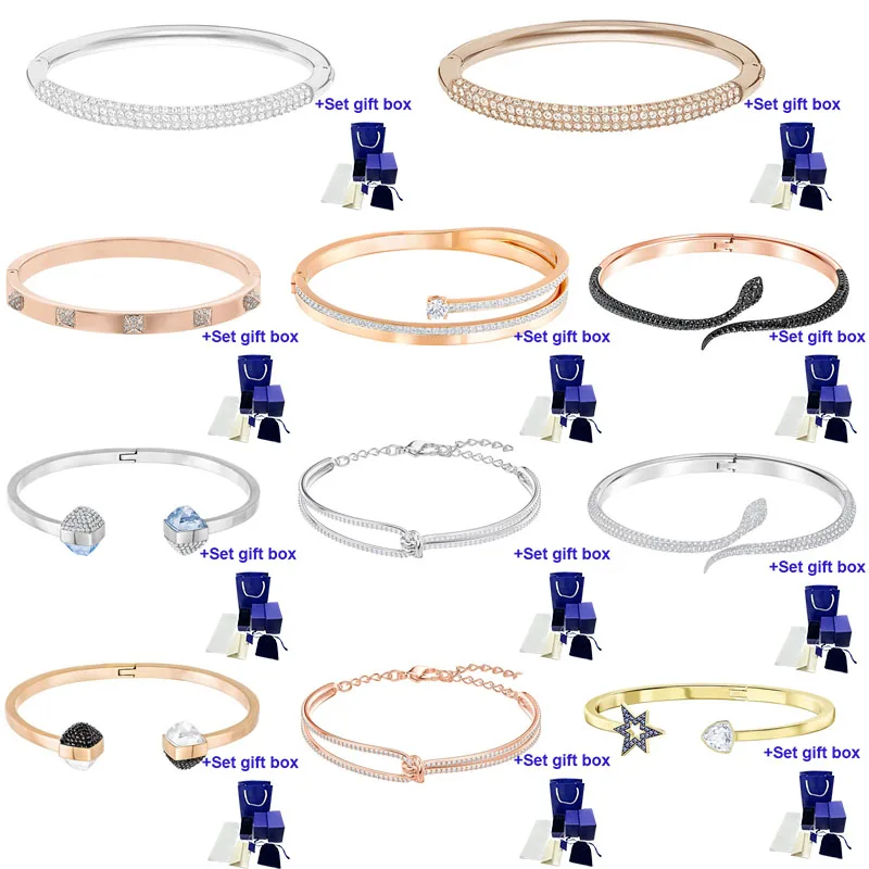 

S Высокое качество SL017 минималистичный инкрустированный кирпичом тонкий браслет квадратный заостренный улыбка открытый курчавый Змеиный кристаллический браслет