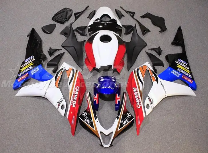 

Style New ABS Whole JP Motorcycle Fairings Kits Fit For HONDA CBR600RR F5 2007 2008 07 08 Bodywork Set Custom Cool Blue Red