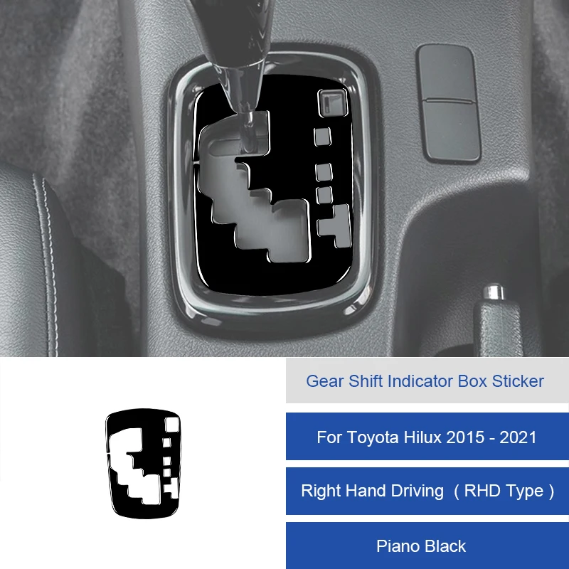 Для Toyota Hilux 2015-2021 углеродное волокно центральное управление рычаг переключения передач индикаторная панель отделка крышка Автомобильный интерьер декоративные наклейки