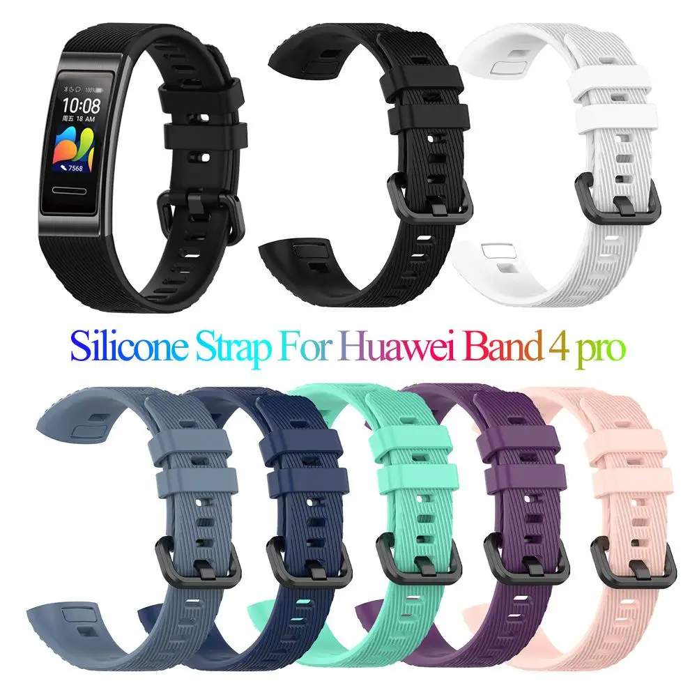 

Smart Watch Accessories Sport Replacement Watch Band Silicone Wrist Strap Wristbands Bracelet For Huawei Band 4 3 pro