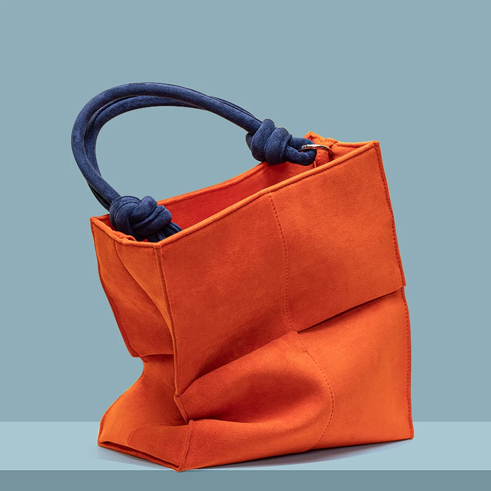 

Luxury Faux Suede Woven Tote Women Shoulder Bag Chain Designer Bags Handbags and Purses Large Shopper Bags for Women 2022 Clutch