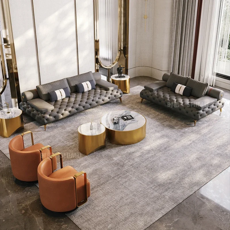 Итальянские диваны из натуральной кожи секционные современные роскошные