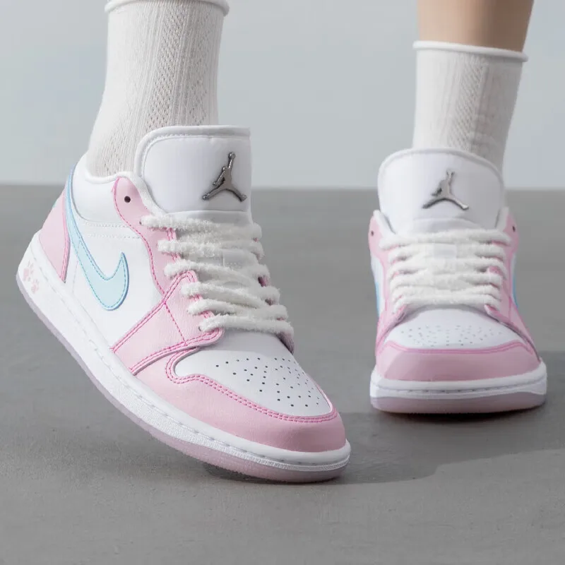 Женские туфли Nike AIR JORDAN 1 LOW SE AJ1 модные повседневные универсальные износостойкие в
