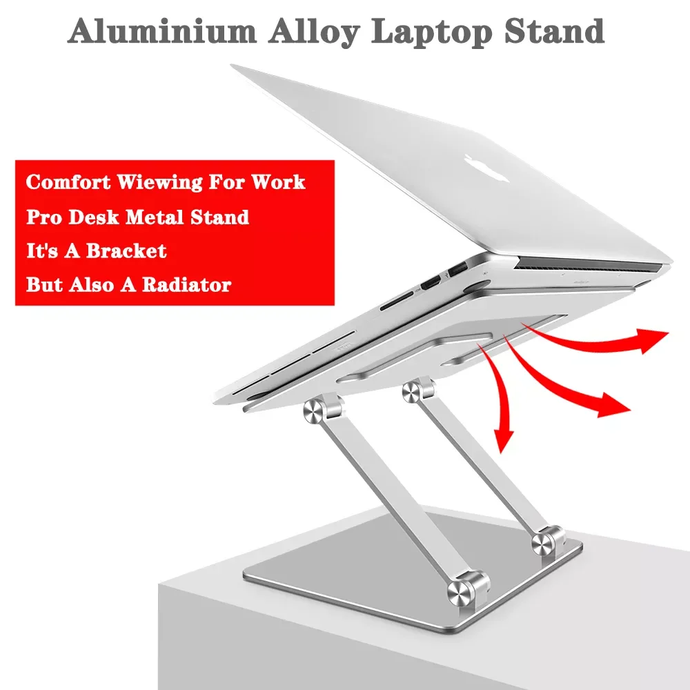 Laptop Stand Aluminium Adjustable Laptop Holder Multi-Angle Stand Heat Release Foldable Laptop Notebook Stand Laptop Accessories