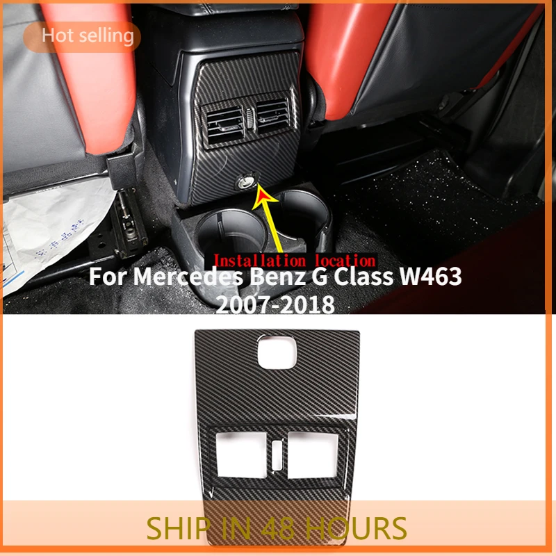 

car Interior ABS Rear Air Condition Outlet Vent Frame Cover Trim Accessories For Mercedes Benz G Class W463 2007-2018 fast