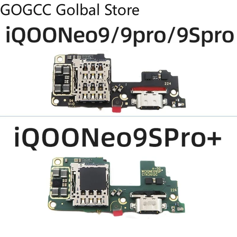 Оригинальный для iQOO Neo 9 9S Pro + Plus USB-порт зарядки разъем док-станции зарядное