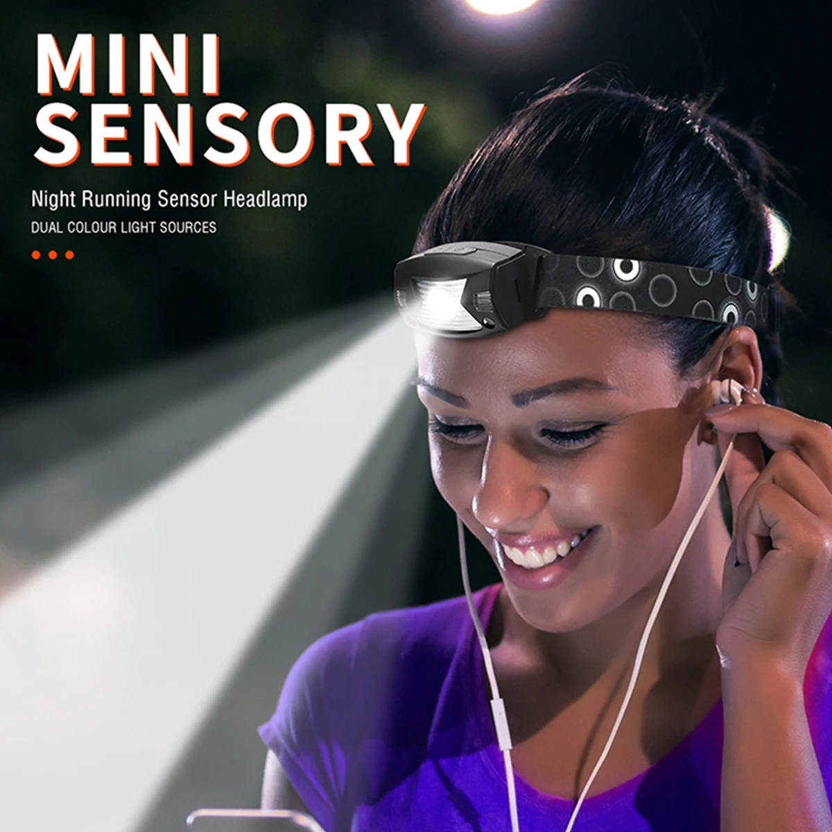 

Налобный фонарь с датчиком движения и зарядкой от USB