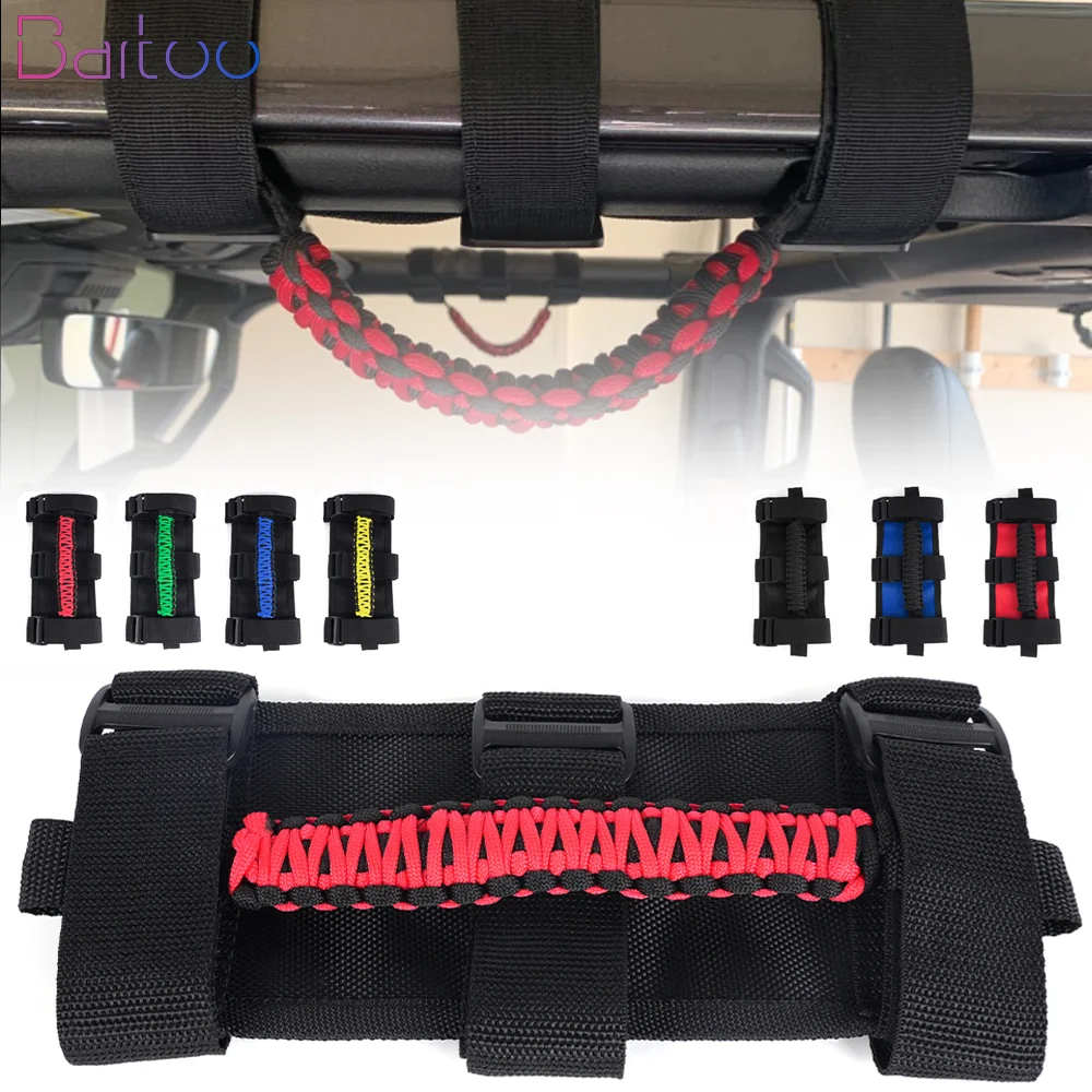 Ручка для крыши автомобиля трос захват ручка дверей Jeep Wrangler CJ YJ TJ JK JL рулонная BAG106