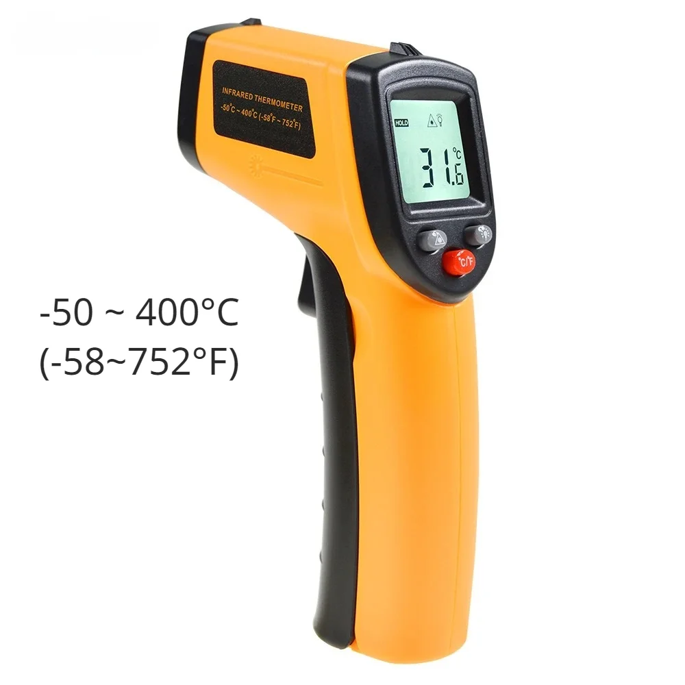 

GM320 50~400℃ Infrared Thermometer C/°F Selection Industrial Temperature Meter 0.5S Fast Response