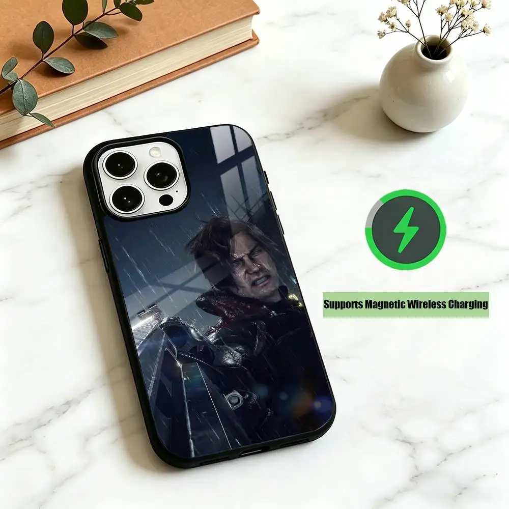 Фото Чехол для iPhone 17, 16, 15, 14, 13, 12, 11 Plus, Pro с портретным принтом Леона Скотта Кеннеди, поддерживает магнитную беспроводную зарядку №2