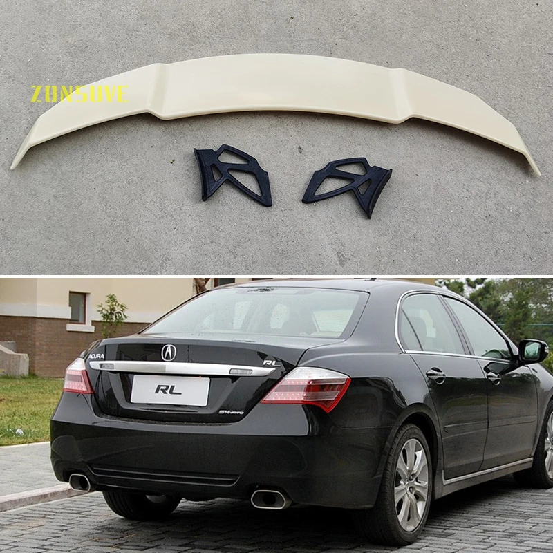 

Подходит для 2006-2009 Acura RL спойлер авто седан заднее крыло корпуса комплект аксессуаров ABS пластик