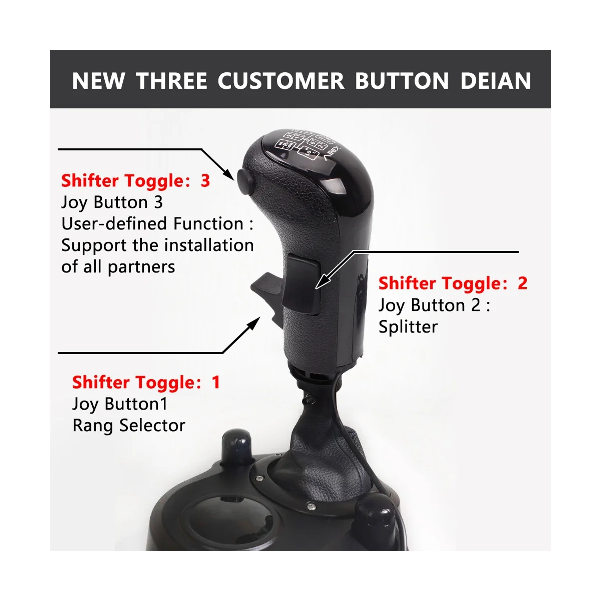 USB ручка переключения передач для Logitech G923 G29 G27 G25 TH8A ATS ETS2 HB043