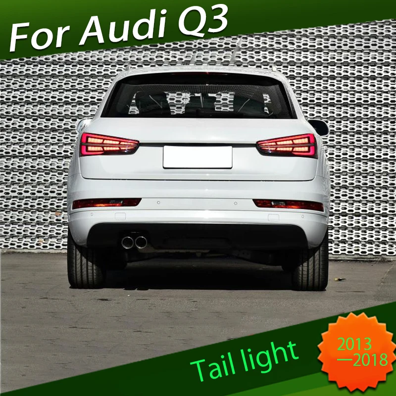 

Taillight Assembly Suitable For Audi Q3 2013 - 2018 Modified Water Steering Q3 Rear Tail Headlight LED Running Light Brake Light