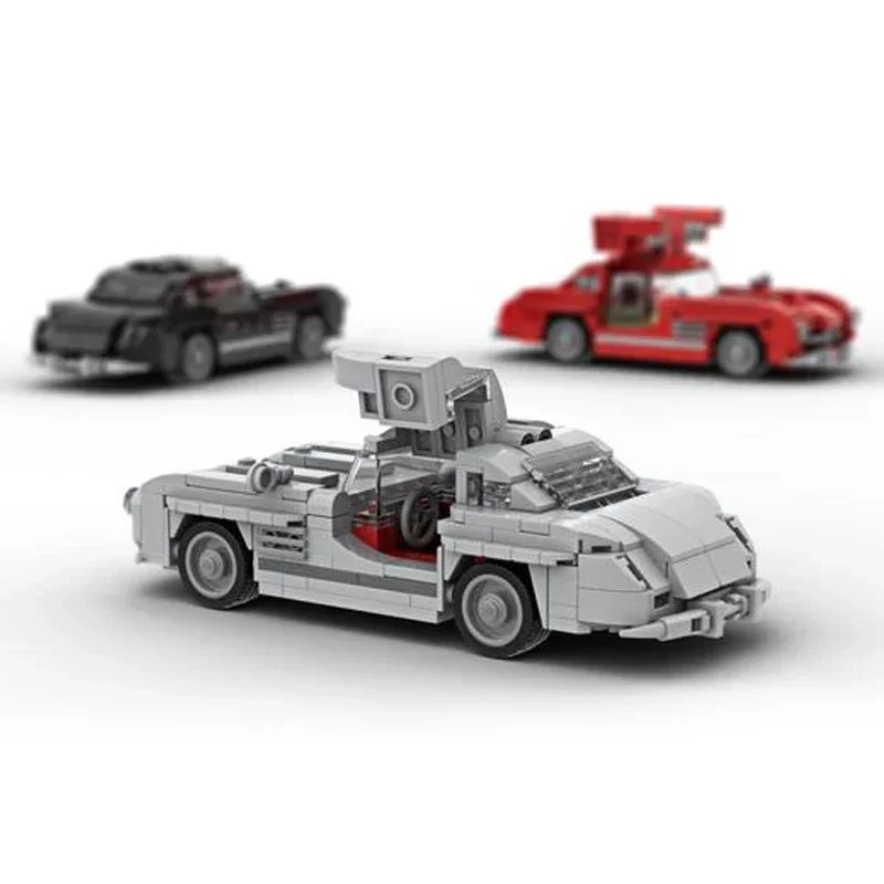 Moc строительные кирпичи городская модель суперкара Speed Champion 300 SL технология