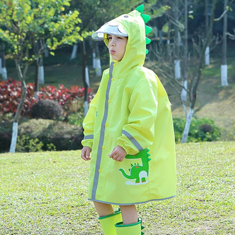 

Baby Primary Kids School Cartoon Students Coat Poncho Waterproof Children Boys For Siamese Suit Rain Girls Raincoat Rain Unicorn