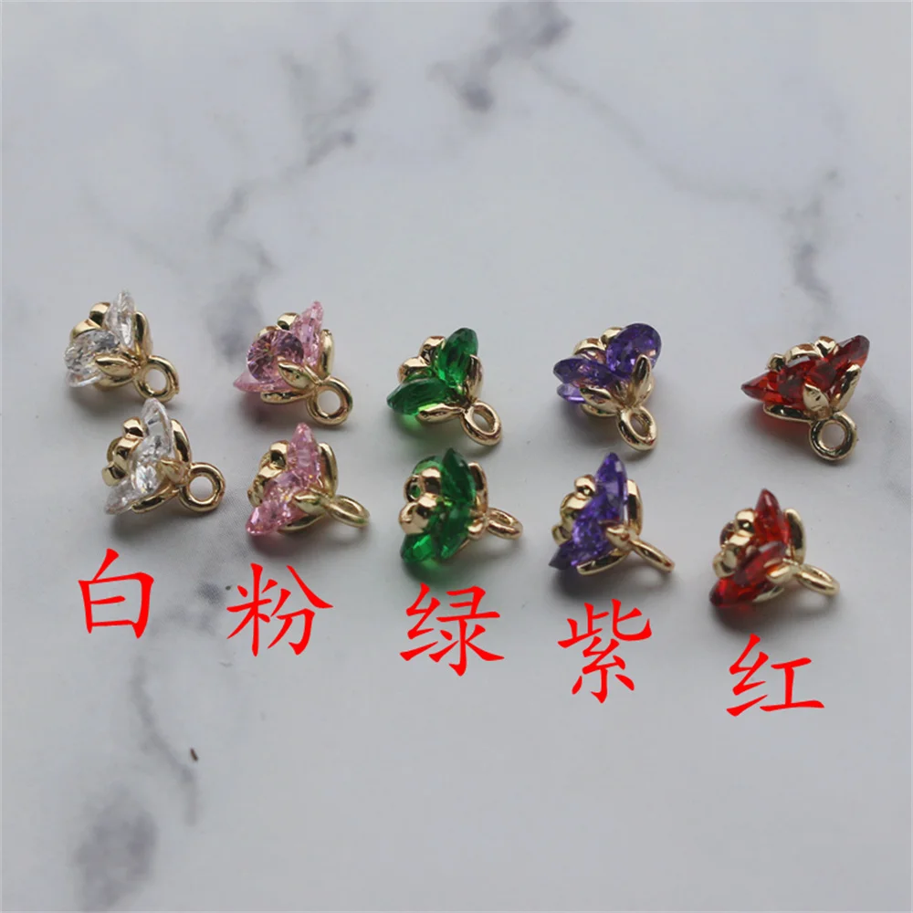 

Аксессуары из 14-каратного золота, маленький цветок для сохранения цветов, искусственный небольшой цветок, аксессуары «сделай сам» для ювел...