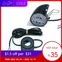 3648v e bike light with horn 2 in 1 designed scooter head lamp electric bicycle 4leds front headlight horn switch set