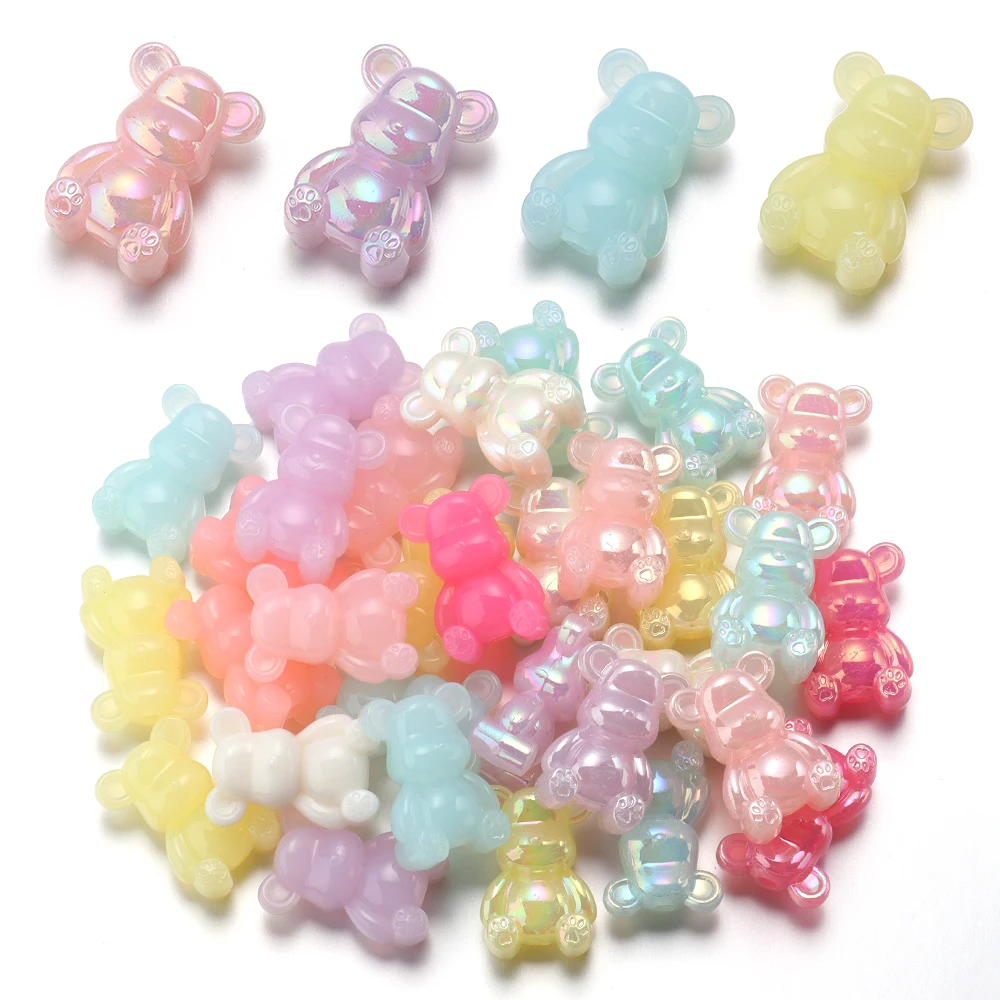 10 шт. акриловые бусины 17 х25 мм