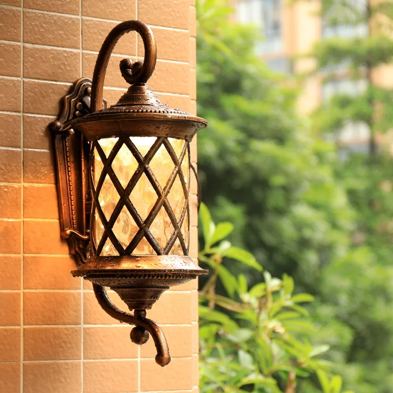 

European Style Outdoor Led Wall Lamps Vintage Villa Exterior Waterproof Lighting Balcony Aisle House Garden Porch Lights