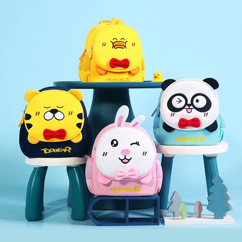 Anti Lost Children Cute Cartoon Panda Rabbit Small Backpacks New Girls Boys Baby Fashion School Bags In Kindergarten Hot