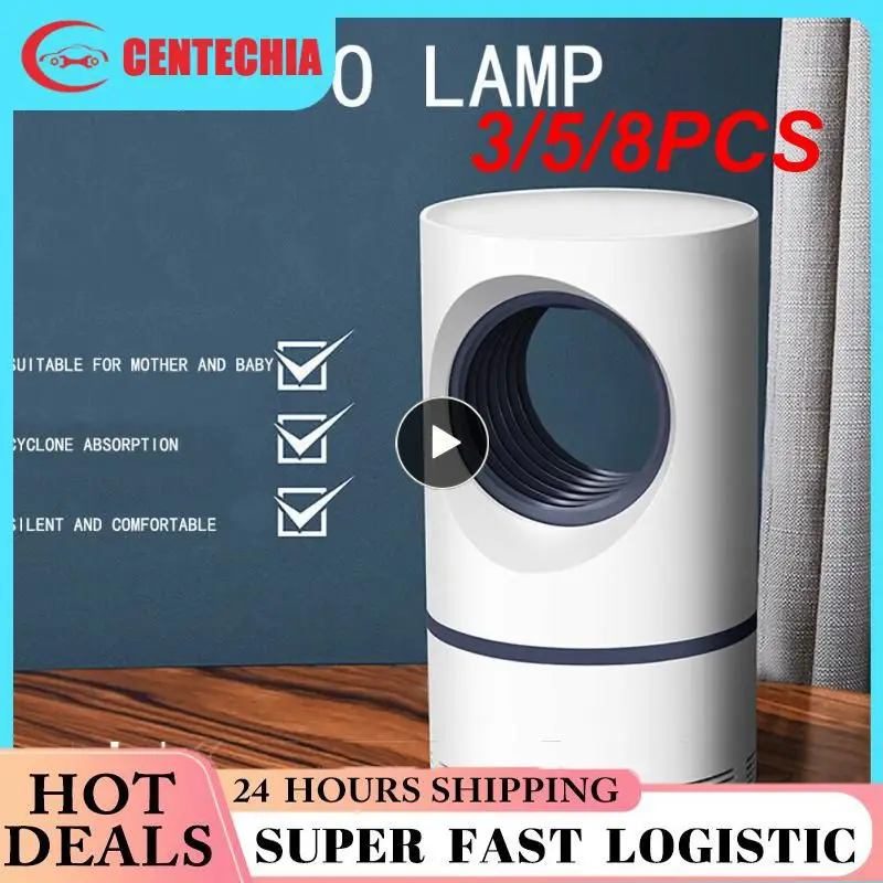 

3/5/8PCS Rechargeable Bugs Killers Lamp Usb Fly Trap Mosquitoes Lamp Bugs Killers Light Electronic Light Bulb Lamp Indoor