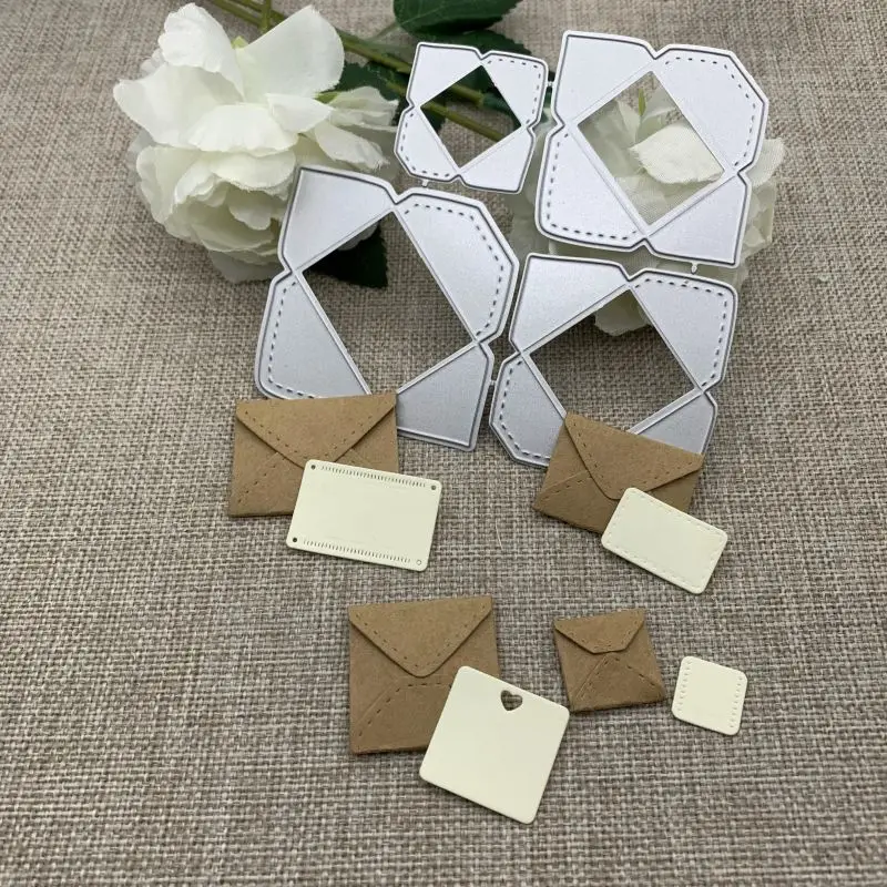 

Новые металлические высекальные штампы с закрытым конвертом для «сделай сам» скрапбукинга декоративное тиснение рукоделие высекальные шаблоны форма