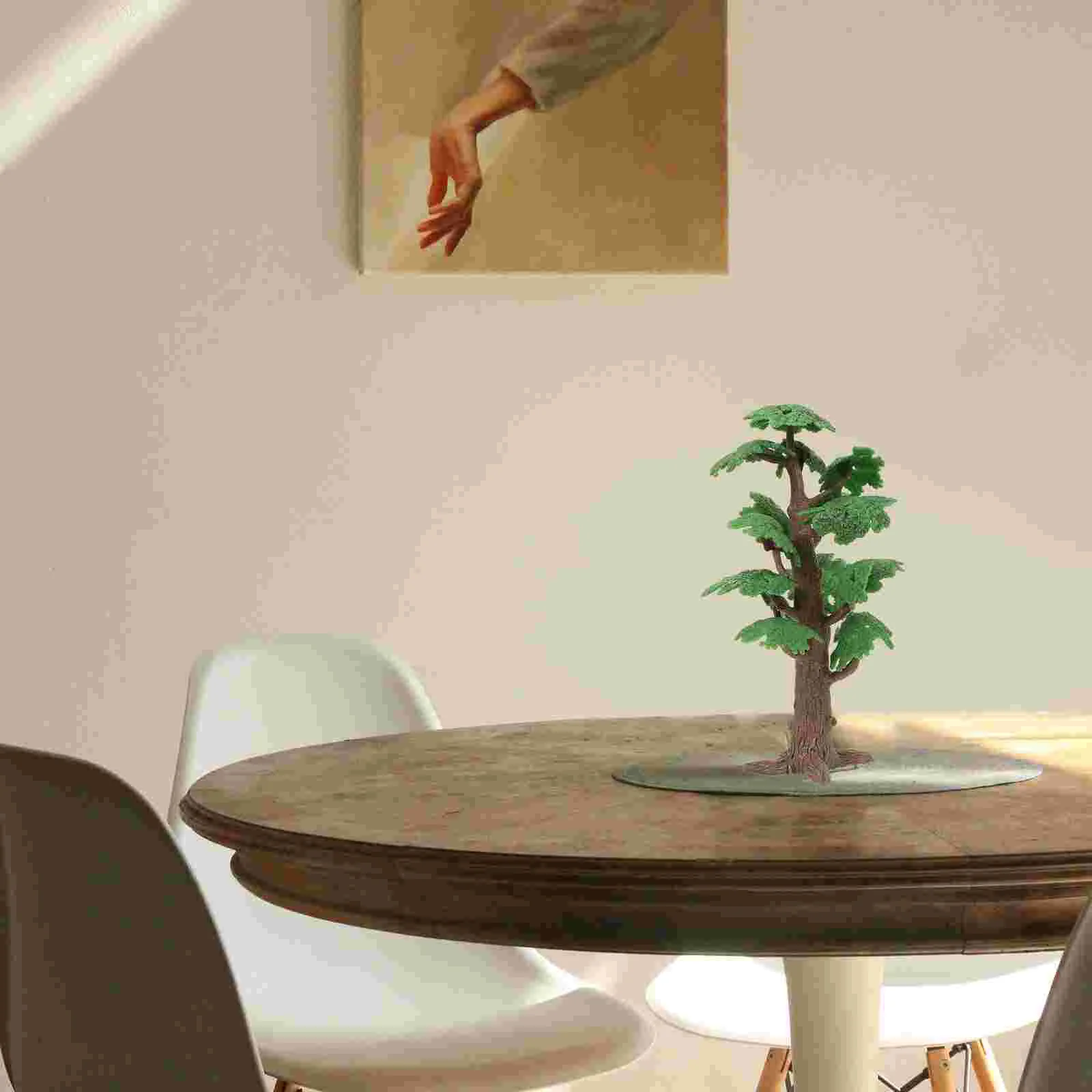 Деревья Модель Поезд Пейзаж Растение Декор Микро Садовый Орнамент Пластиковое