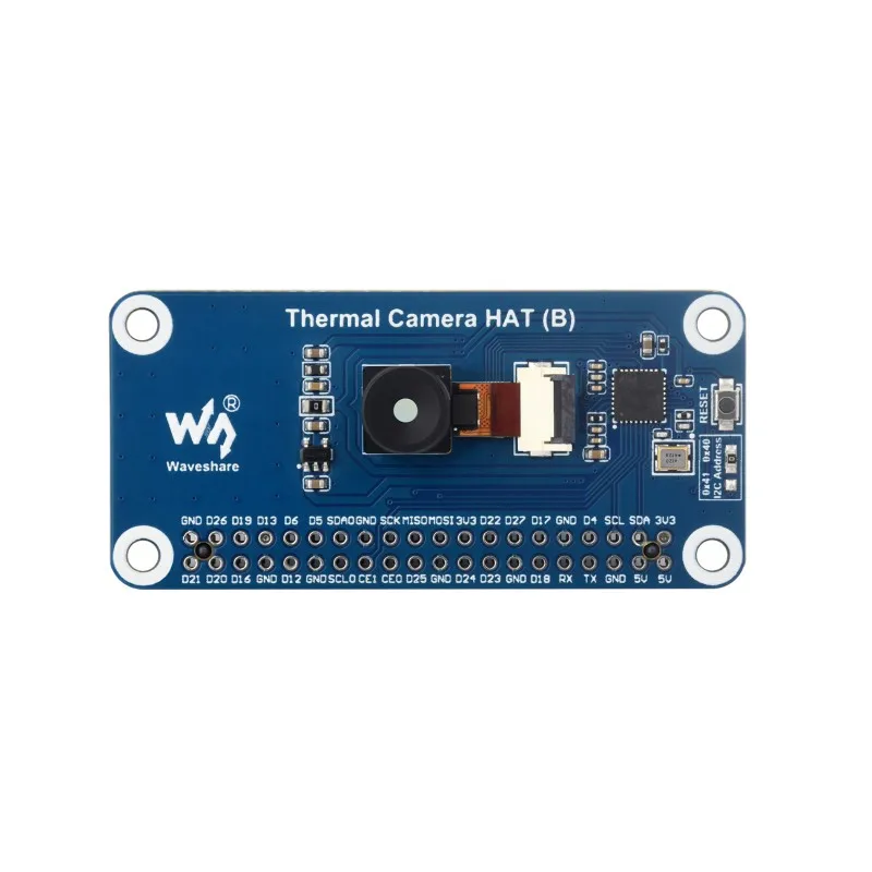 Длинноволновая ИК-тепловизионная камера HAT (B) для Raspberry Pi опции за 45 ° / 90 FOV