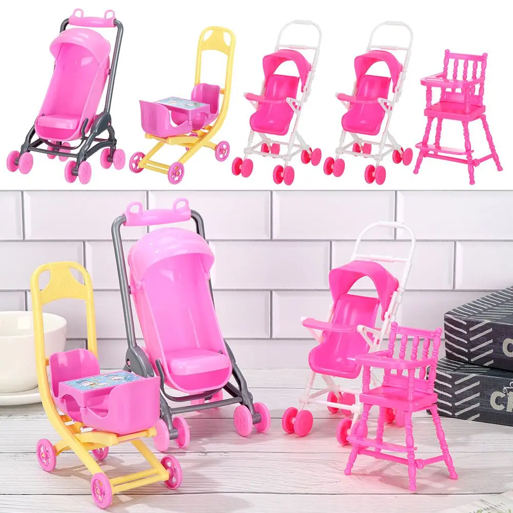 Миниатюрная детская коляска аксессуары для кукол кукольный домик модель сцены