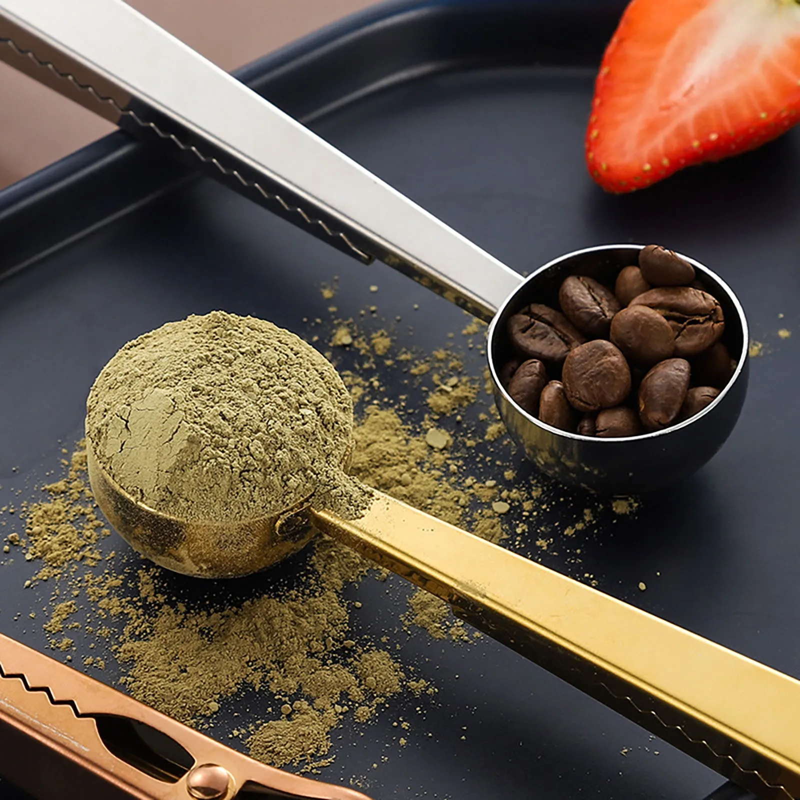 

2 в 1, ложка для кофе из нержавеющей стали