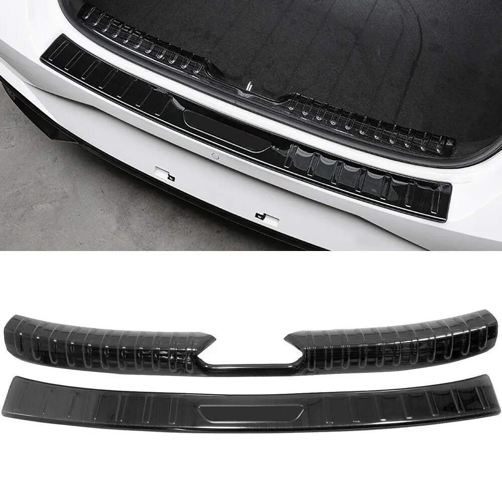 

Черная внешняя + внутренняя защита заднего бампера, отделка порога для Hyundai Elantra 2021-22