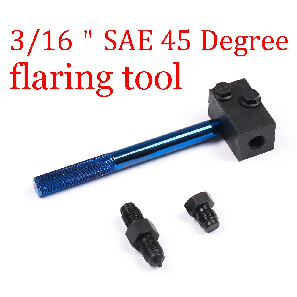 

Copper Brake Line Flaring Tool 3/16" SAE Handheld 45 Degree Car Repairing Accessories Pipe Reamer Double Ended OP1 OP2 Punch