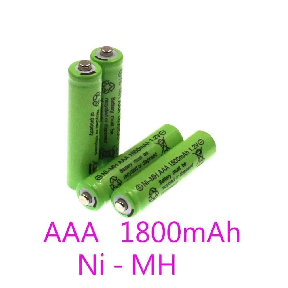 

Rechargeable Battery Brand New 100% AAA 1.2V 1800mah Ni-MH Batteries For Camera Toy Garden Solar Light LED Flashlight Torc