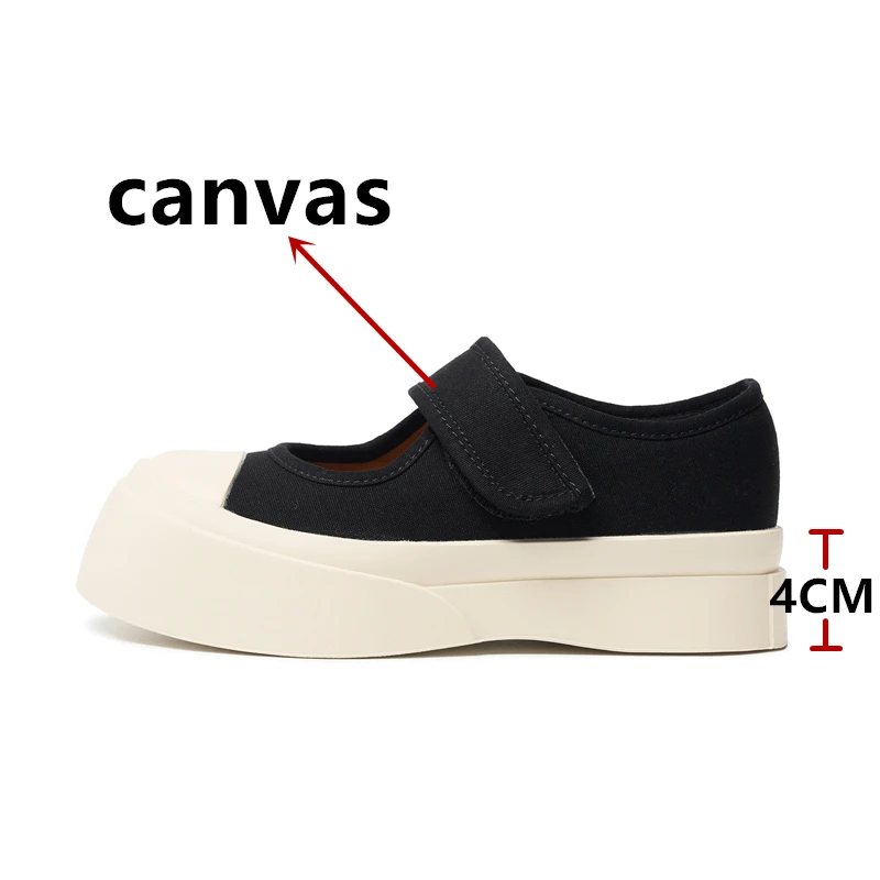 High Quality Women Flats Platforms Spring Autumn Shoes Woman Mary Jane Canvas Casual Shoes Flats