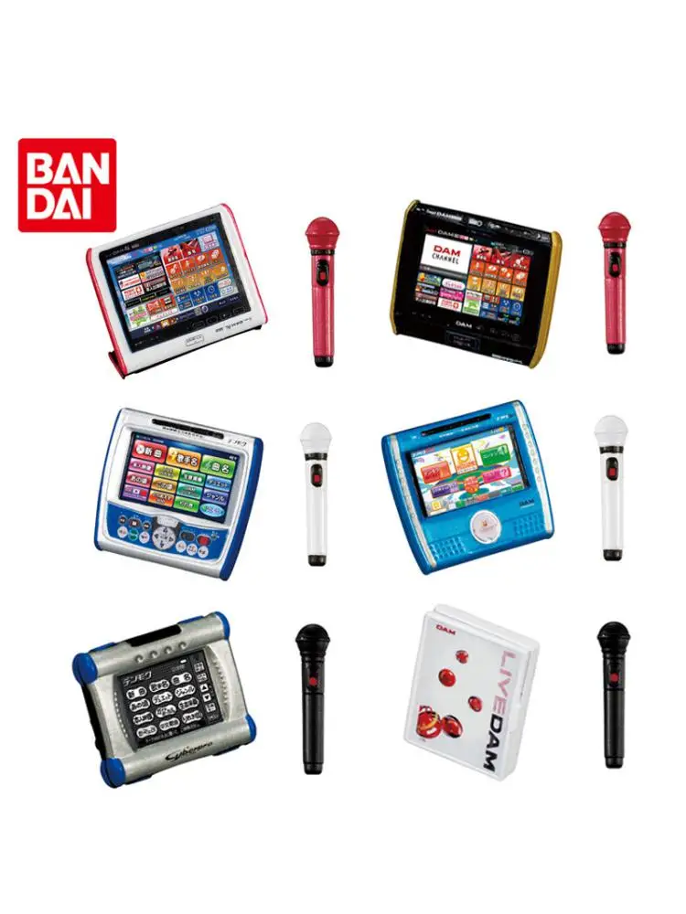 

Оригинальная караоке-машина Gashapon DAM KTV микрофон Showa Heisei рейва миниатюры аниме экшн-Фигурки игрушки для детей
