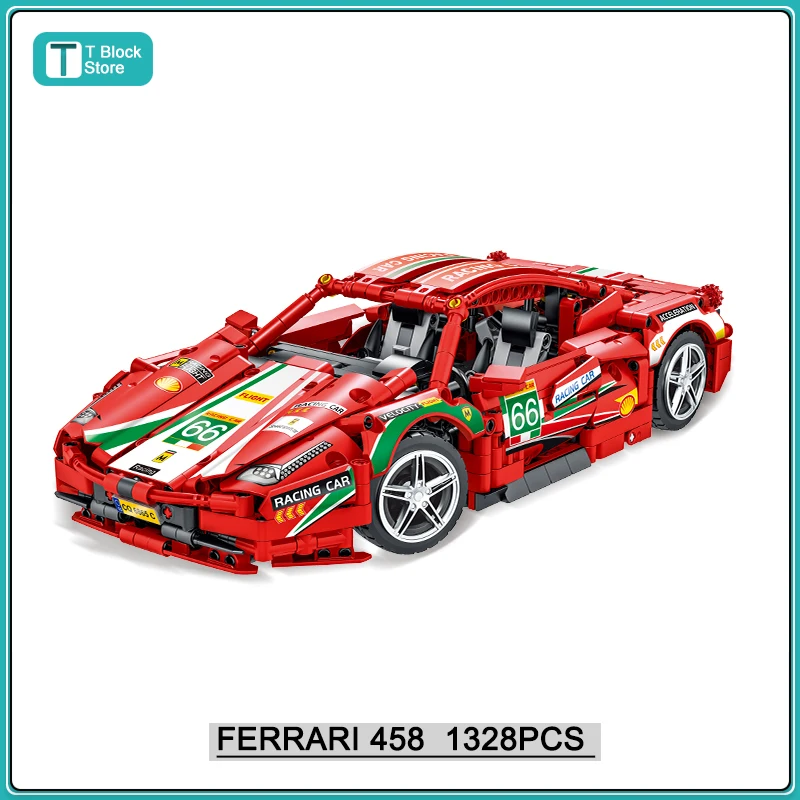 Конструктор мотоцикл совместимый с Lego Ferrari 458 |