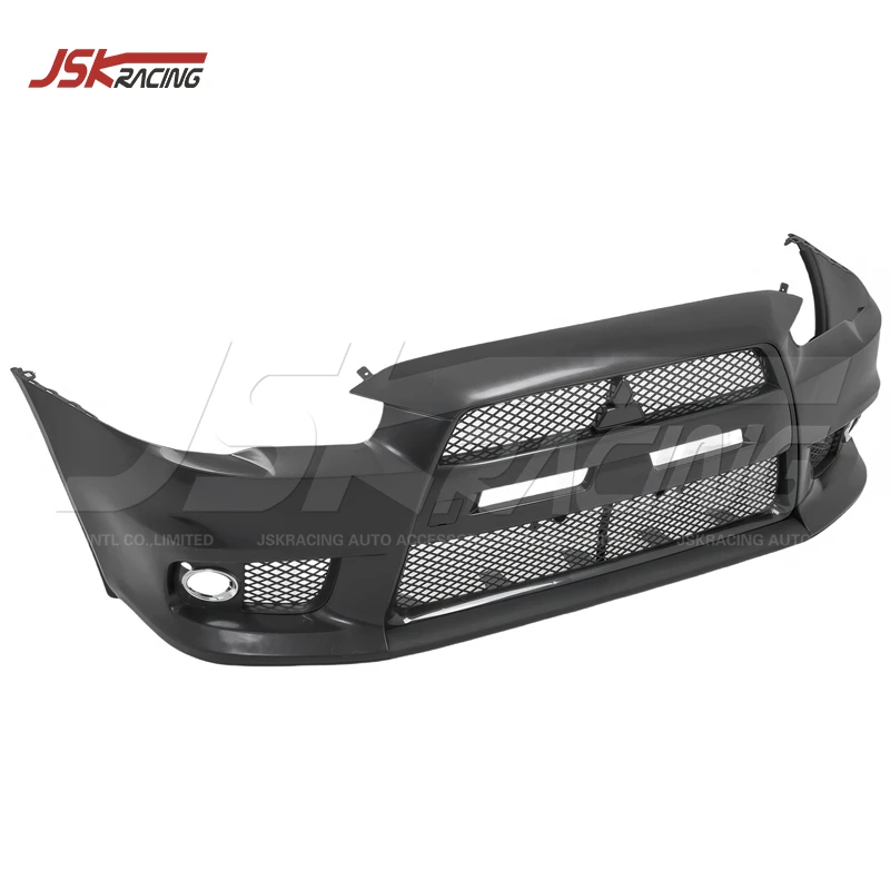 Фото Передний бампер из полипропилена для Mitsubishi Lancer Ex 2008-2012 годов, обновление до стиля Evo 10 B №2