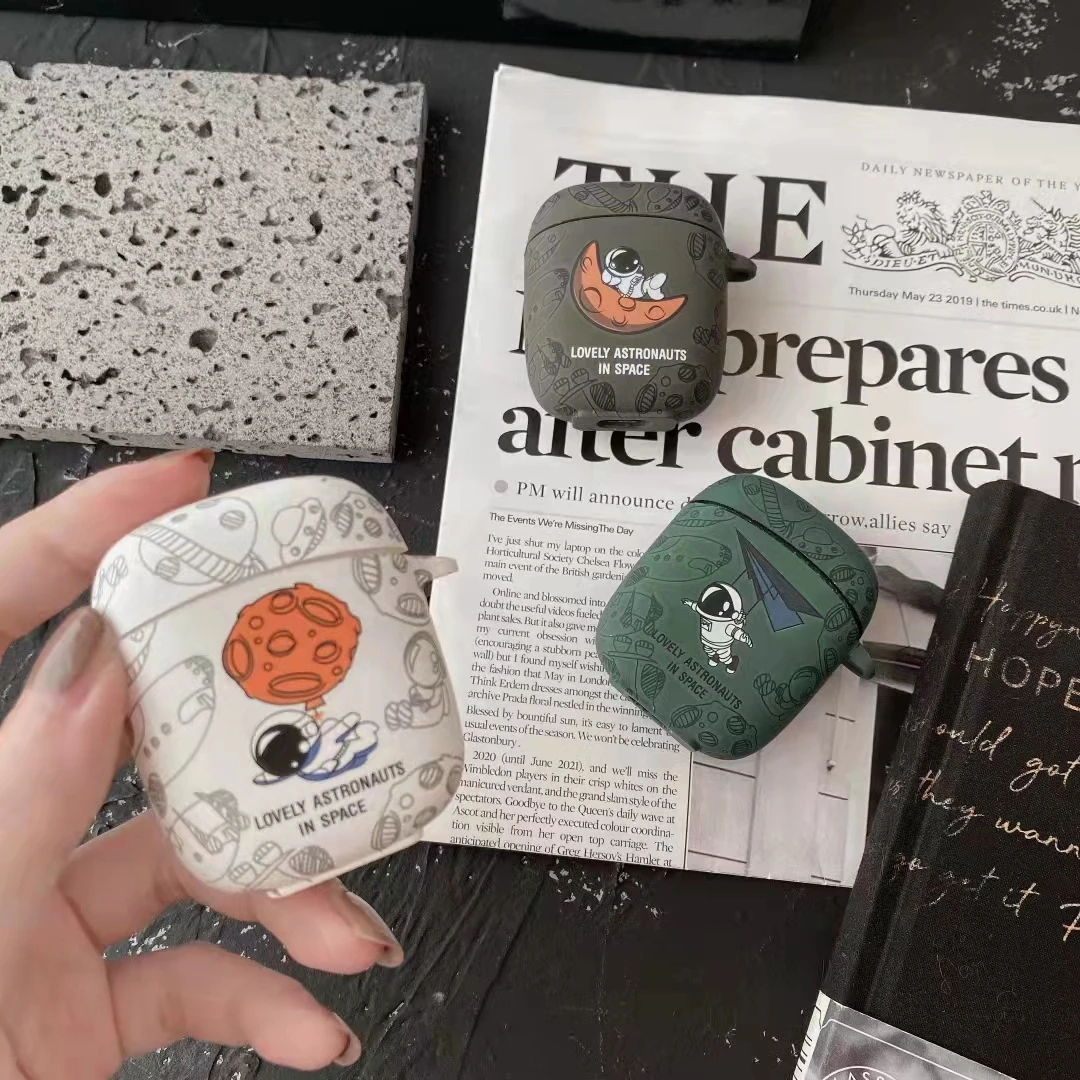 Мультяшная звезда астронавт кристалл наклейка гарнитура для Baseus W04 Pro TWS Bluetooth чехол для Baseus W04