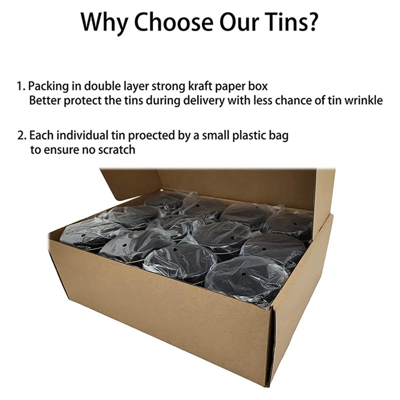 Консервные банки для свечей 144 шт. 4 унции металлические контейнеры изготовления