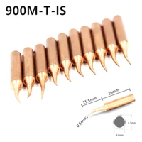 pure copper 900m t soldering iron tip lead free solder tips welding head bga soldering tools