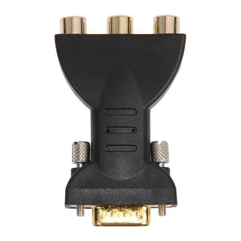 Адаптер видеоразъема 3RCA RGB мама в HD 15-контактный VGA-разъем |