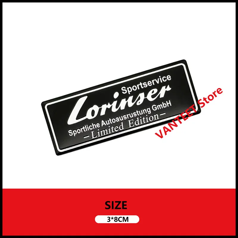 

Эмблема Lorinser алюминиевая наклейка Спортивная модификация значок наклейки аксессуары для Mercedes Benz AMG украшение салона автомобиля кузова автомобиля