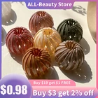 Раздвижные заколки для волос в виде птичьего гнезда карамельных цветов из женский хвостик пластика