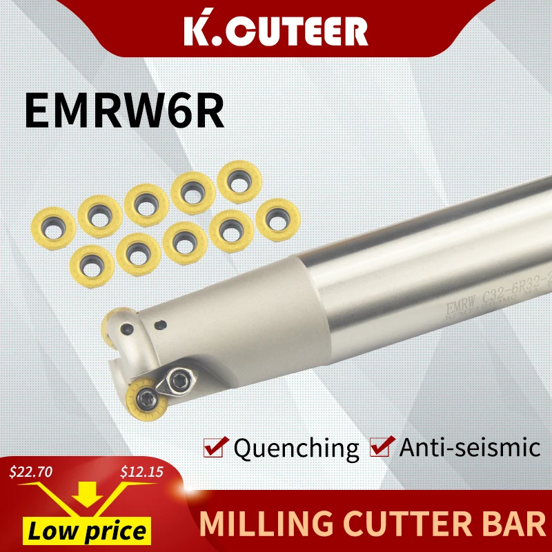 

EMRW6R полный спектр круглый нос фреза C25-C32 супер ударопрочные держатели инструментов сверлящей оправкой держатель для RPMT режущего инструмента