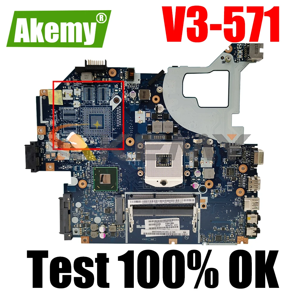 

NBC0A1100 For ACER Aspire V3-571 Notebook Mainboard SLJ8C LA-7912P REV.2.0 DDR3 Laptop motherboard