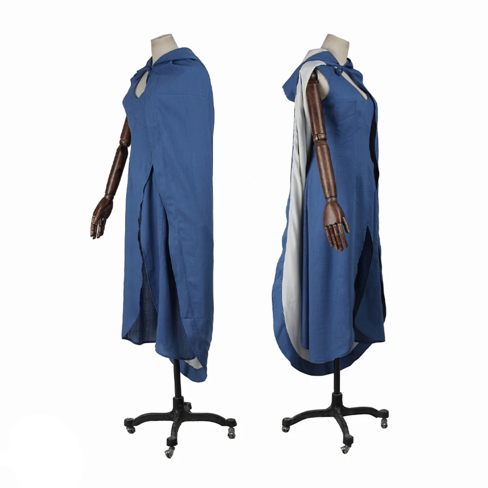 Костюм Дейенерис для косплея из сериала женщин сексуальное фантазийное синее