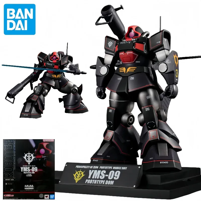 Фото Bandai ROBOT Spirits YMS‑09 Prototype Dom Ver.A.N.I.M.E.Gundam Подвижная фигурка персонажа аниме, коллекционная модель, полностью укомплектованная. №1