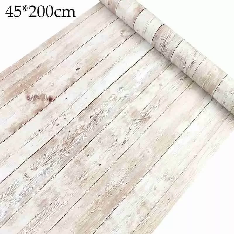 

3D Self-adhesive Panels Wood Grain Wall Paper Furniture Stickers Living Room Bedroom Walls Home Decoration Wallpapers